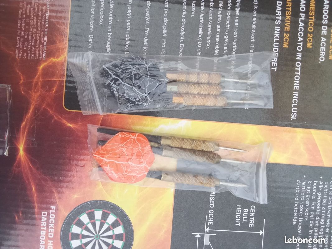 Jeu de fléchettes XQ Max Sports – Cible double face + 6 fléchettes (image 5)