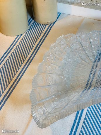 Grand plat lourd en verre taille haute qualité (image 7)