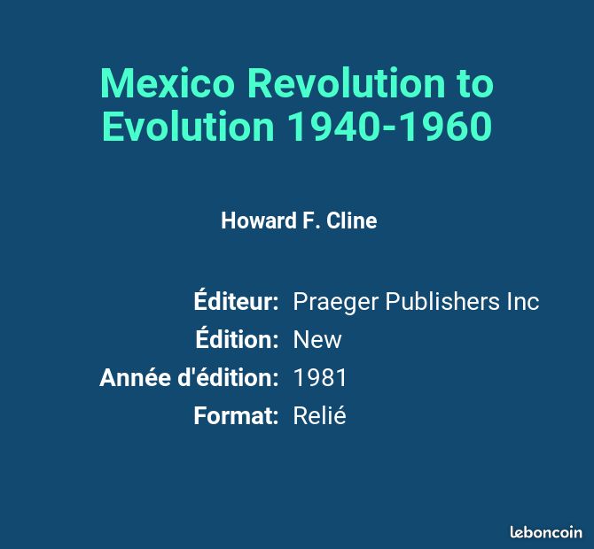 Mexico Revolution to Evolution 1940-1960 - Howard F. Cline (image 2)