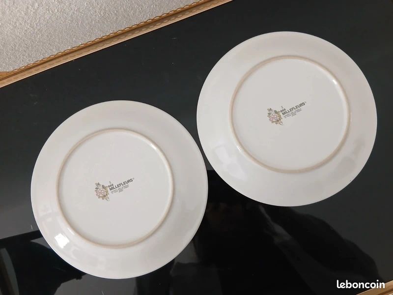 Lot de deux assiettes à fleurs "Millefleurs Japon" (image 11)