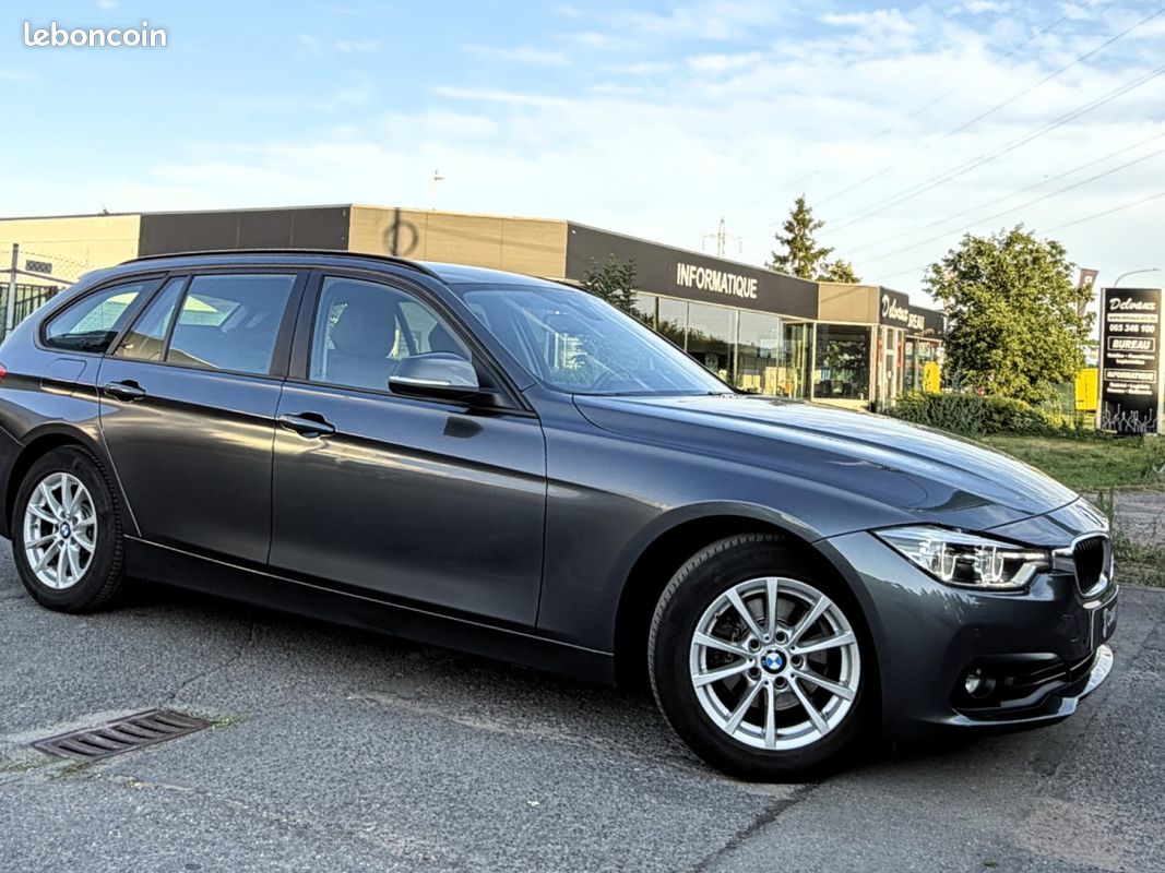 BMW SERIE 3 TOURING F31 LCI2 318d BVA8 PARFAIT ETAT/CUIR/CAMERA/FULL LED/NAVI PRO/HISTO BMW/GARANTIE (image 9)