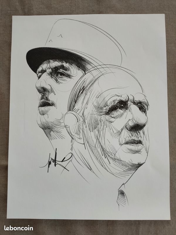Dessins - Portraits du Général de Gaulle (image 4)