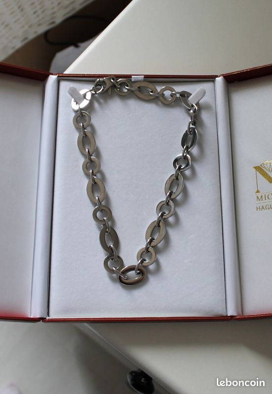 Collier Acier Court Bijouterie Michel Neuf (image 1)