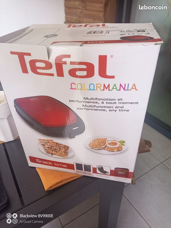 Piastra Per Waffle Tefal Snack Time Color Mania – 700W, Verde, Doppia Piastra Per Toast E Waffle - 6