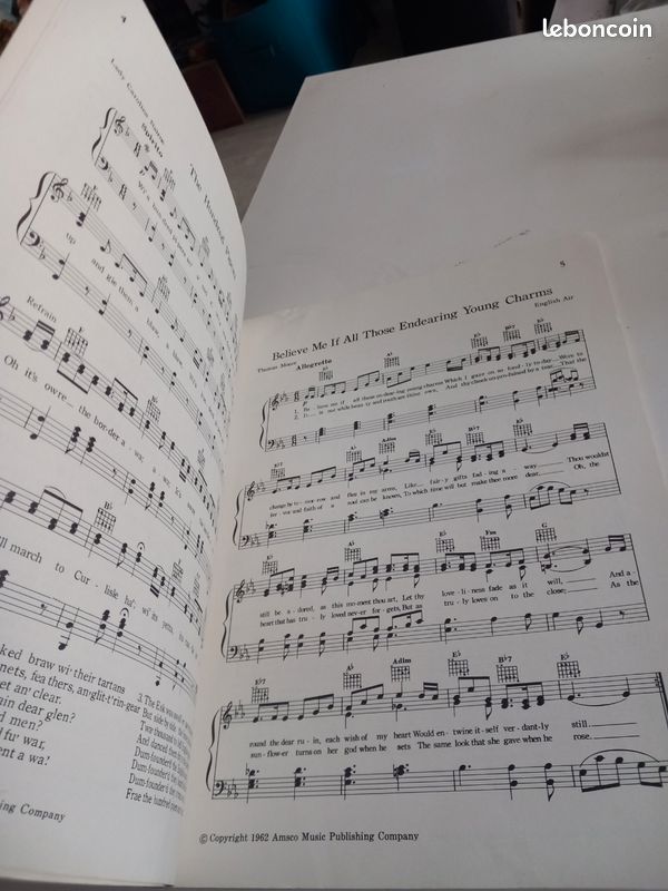 Rare Recueil Partitions Vintage "Folk Song Sing Along" (1962) - Tbe (image 9)