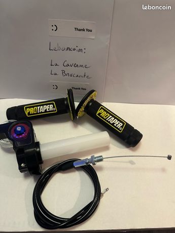 Paire De Poignées Pro Taper Jaune Pour Moto-cross - Compatible Suzuki (et Autres), Neuves