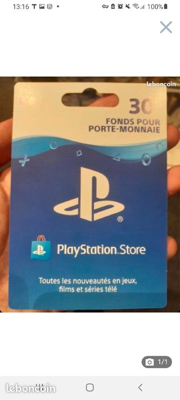 Carte psn 30e (image 1)