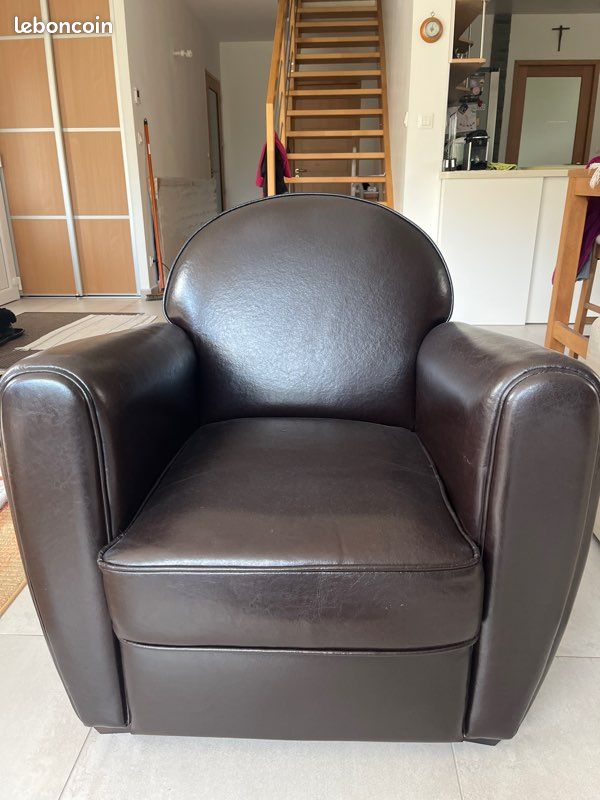Vente de 2 fauteuils clubs (image 1)