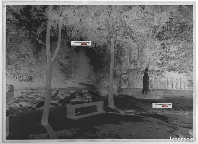 Plaque De Verre Photo Ancienne 13x18 Cm - Positif Noir Et Blanc - Paysage Des Pyrénées (Luchon) 1900-1939