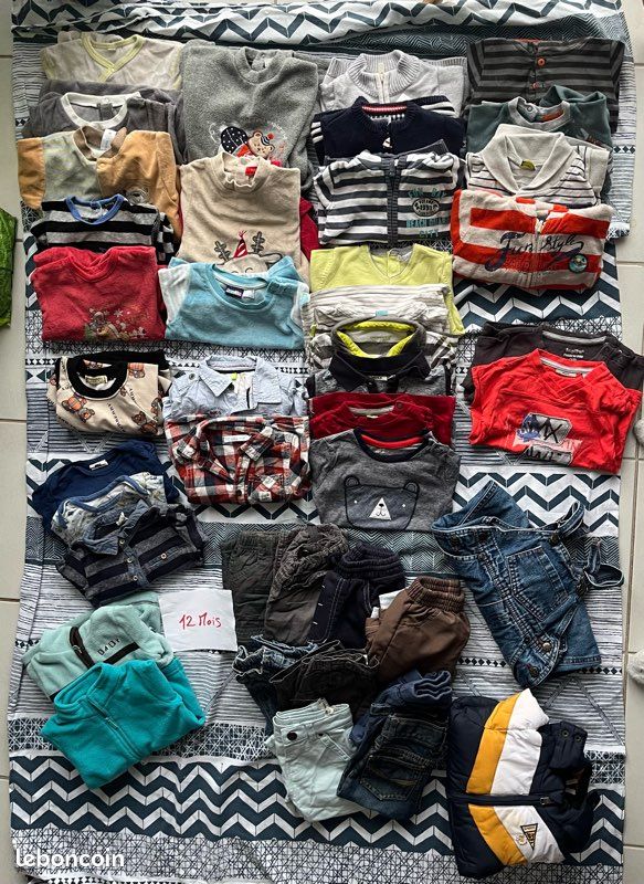 Lot de vêtements chaud bébé 12 mois (image 1)