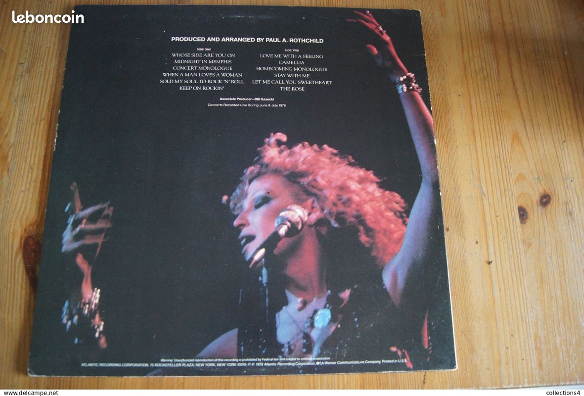 Bette midler alan bates the rose rare lp americain du film 1979 valeur+ (image 2)