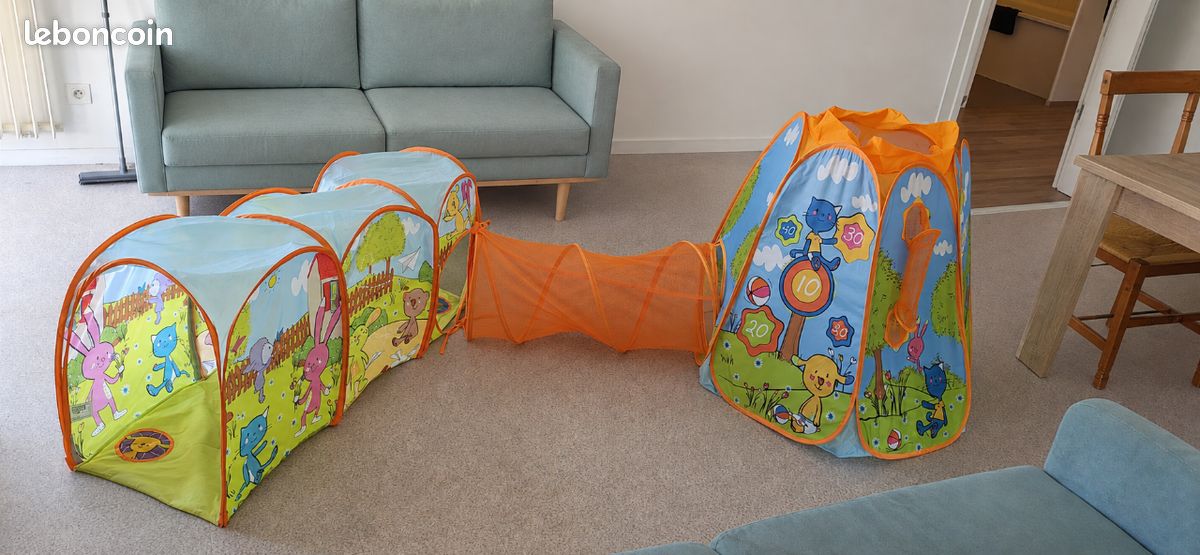 Tunnel tente jeux enfants parcours (image 1)