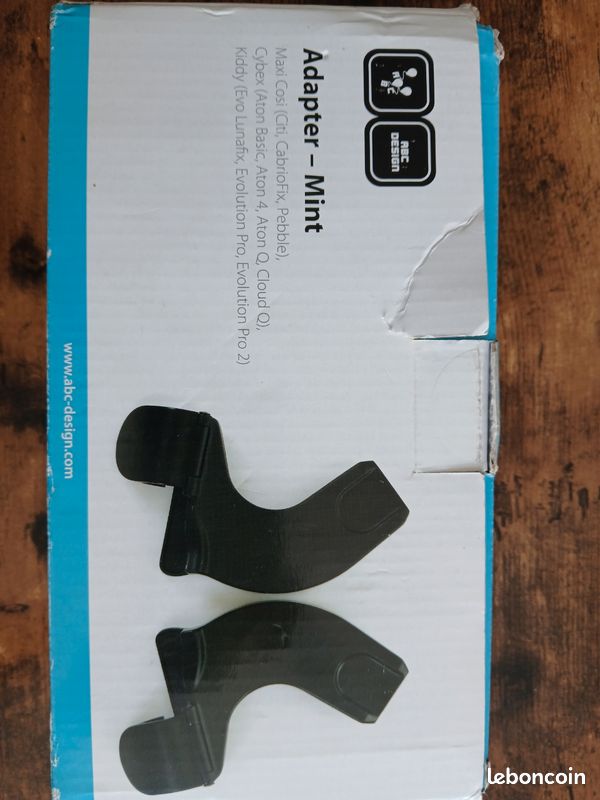 Adaptateurs poussette abc design pour coque kiddy, maxi cosy