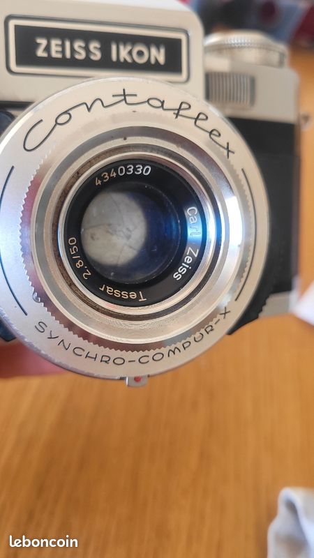 ZEISS IKON Contaflex Synchro Compur - X Carl Zeiss Tessar 2.8 50 Hülle Zubehör e