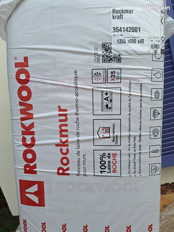 Laine de roche 40mm - Rockwool rockmur (image 2)