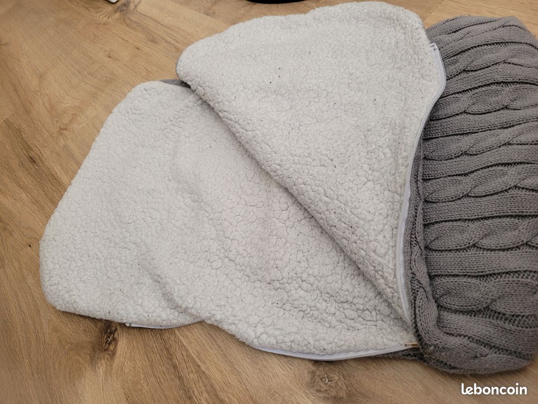 Gigoteuse Bébé Hiver 0-12 Mois - Couverture Emmaillotage Chaud Grise Pour Nouveau-né Fille Et Garçon