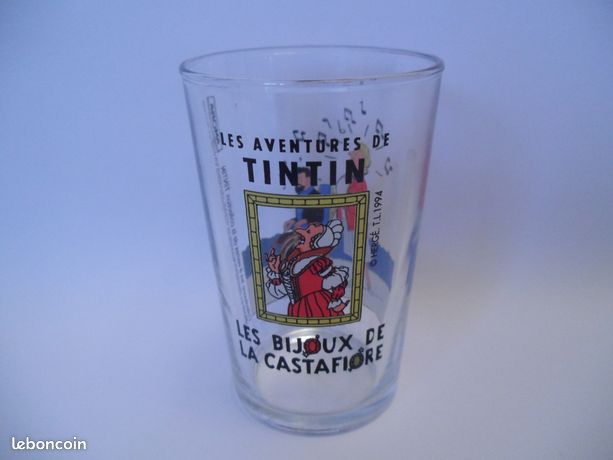 Grand Verre Tintin 1994 - Les Bijoux De La Castafiore (Amora)