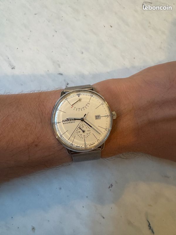 Montre Junkers Bauhaus 6060‑5 – Automatique – Bracelet maille