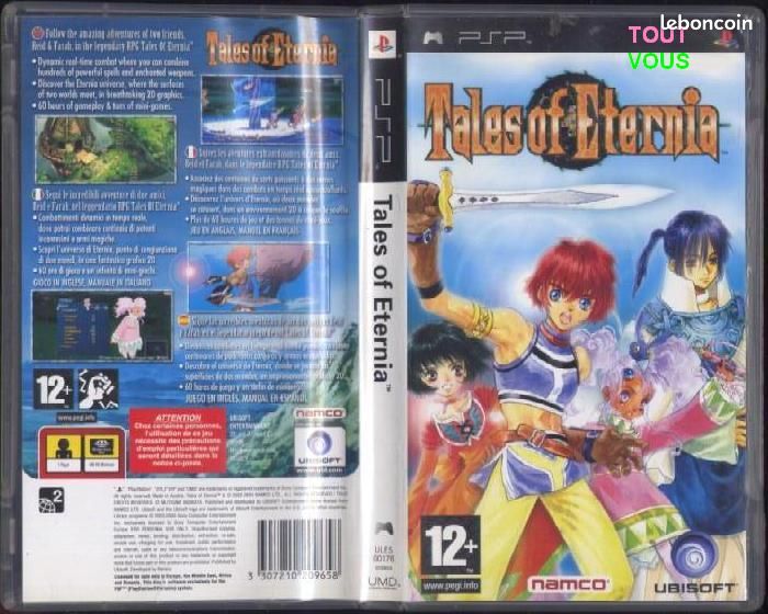 PSP (6) - TALES OF ETERNIA à WHITE KNIGHT CHRONICLES ORIGINS (image 1)