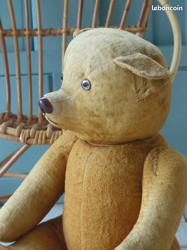 Ancien Teddy Ours En Peluche 40,0 Cm