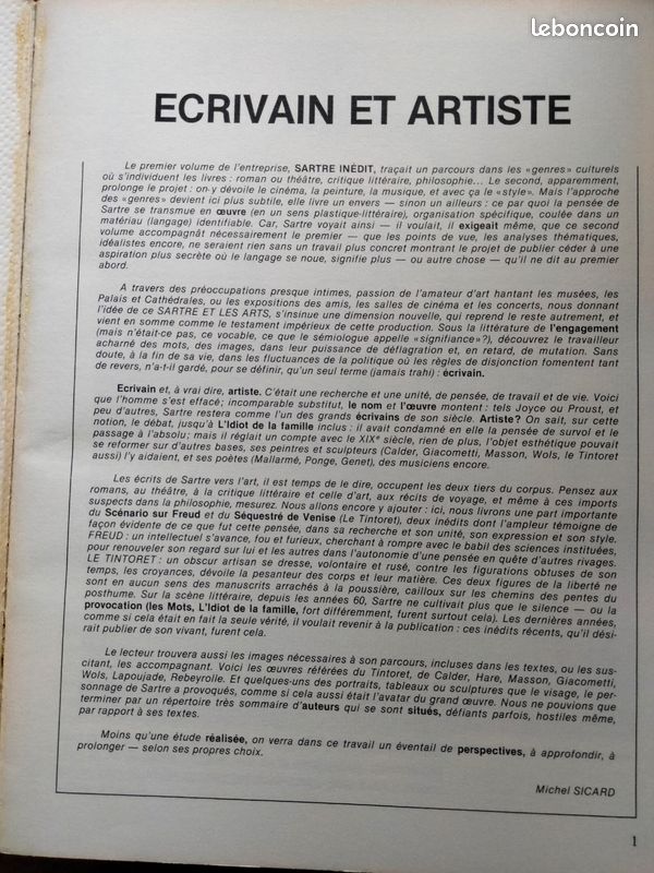 Sartre et les arts . Obliques (image 3)