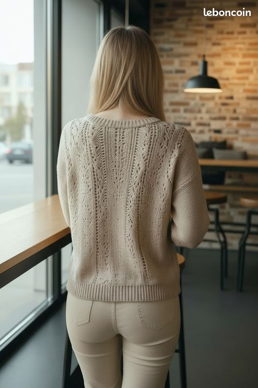 Pull grande taille femme Beige | Bréal