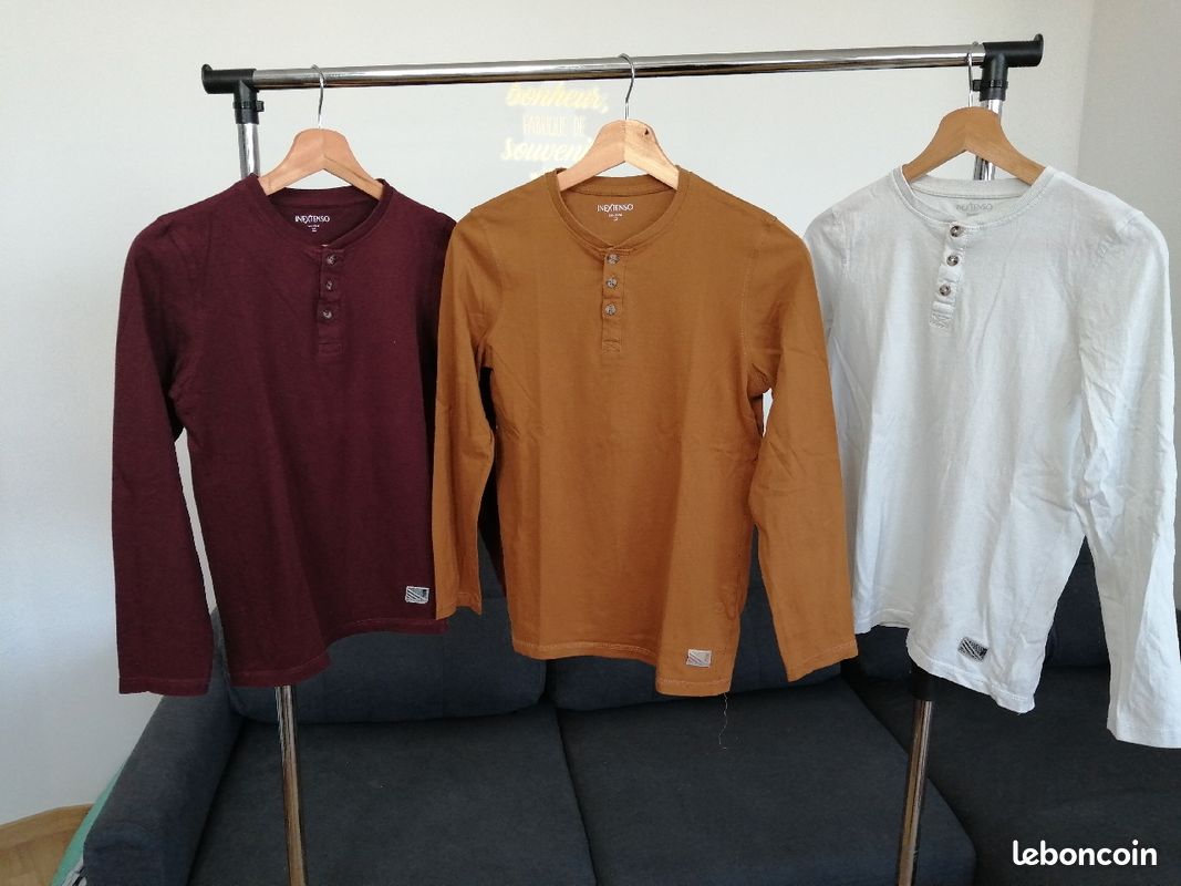 Lot de 3 tee-shirt manche longue 12 ans (image 1)