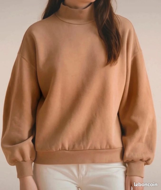Sweat beige Bershka M (image 1)