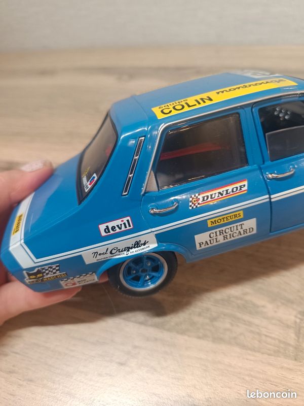 Renault 12 Gordini bleue - Solido (échelle 1/18ème) - Voiture miniature