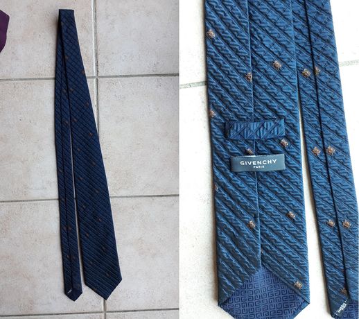 Cravate en soie Louis Vuitton Bleu en Soie - 25348647