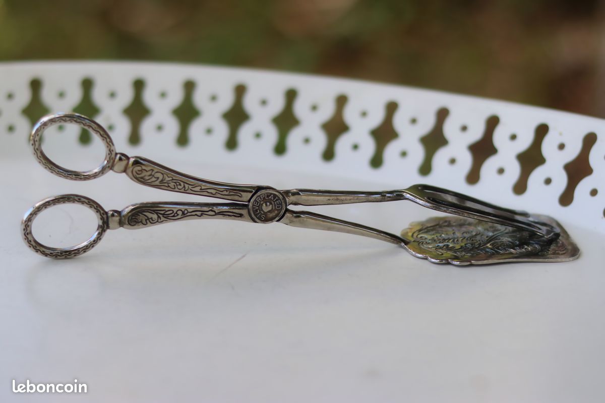 Pince de service en métal argenté « Silverplated » (image 2)
