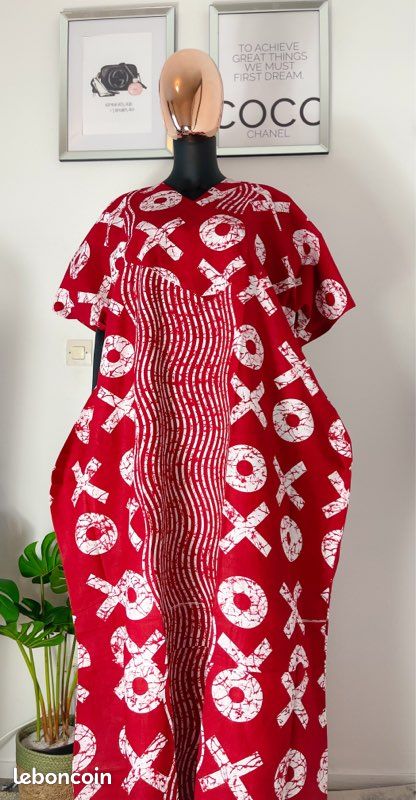 Robe en pagne du Nigeria (image 6)