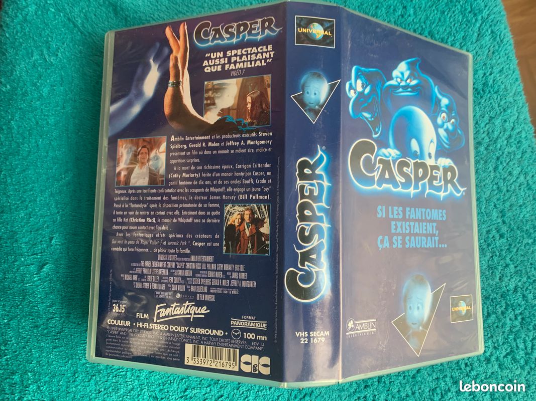 Casper / Universal (cassette VHS SECAM ref 22 1679) (image 2)
