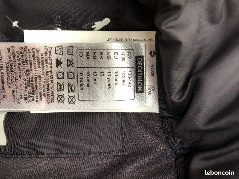 Pantalon ski mixte 10ans (image 3)