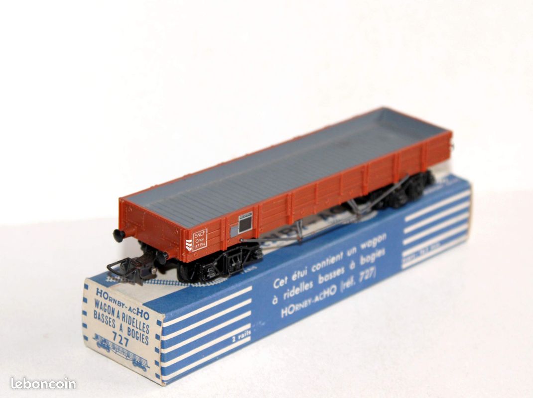 Hornby O/0 Wagon Transport + Grue Treuil - Vintage Métal - Rare