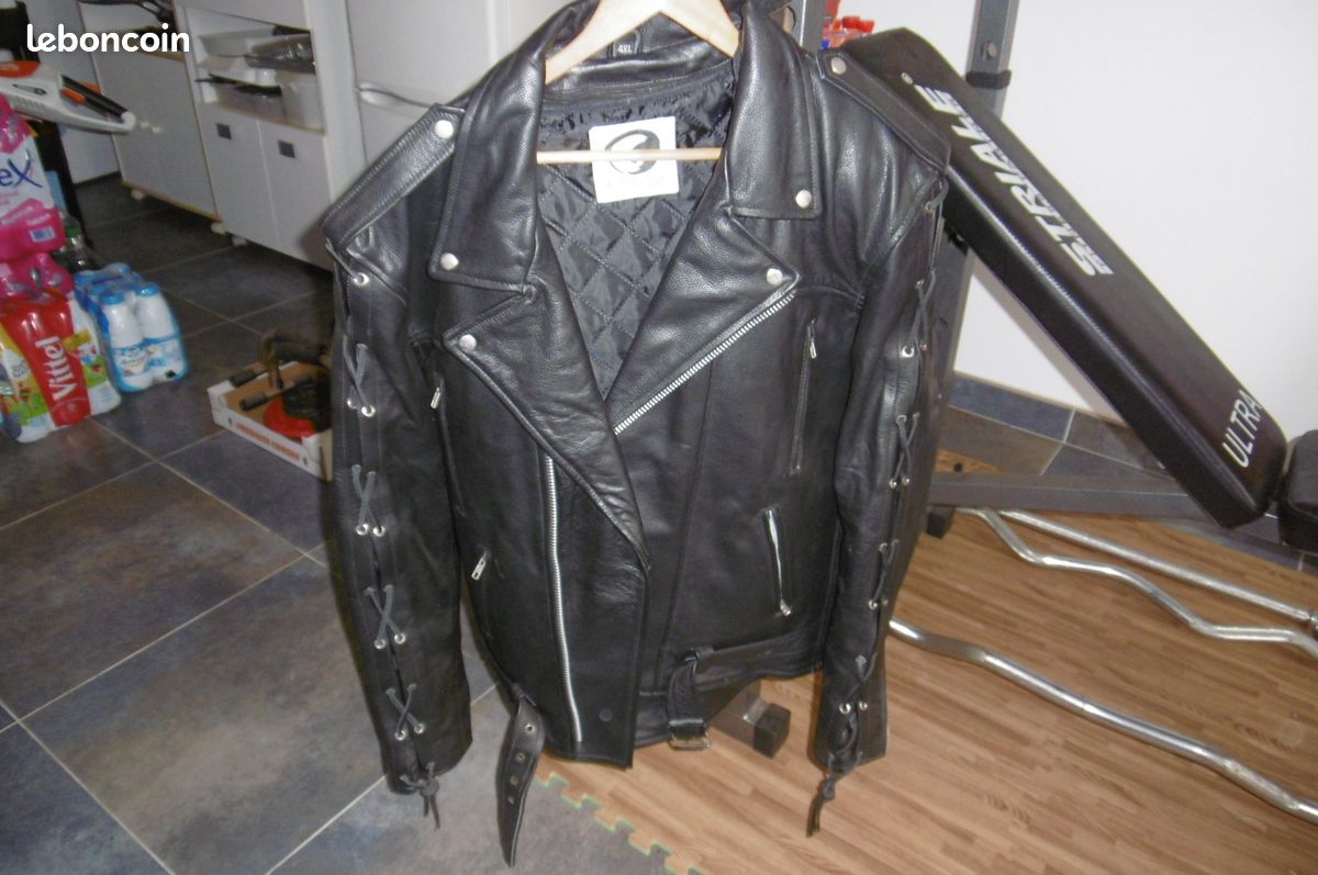 Blouson cuir moto (image 1)
