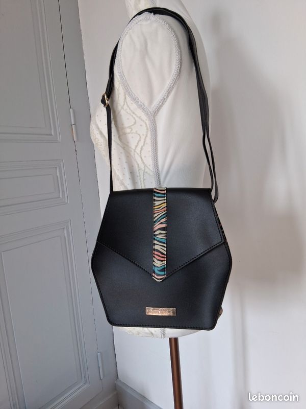 Lot 2 sacs Little Marcel - Sac voyage & Sac bandoulière noir (image 2)