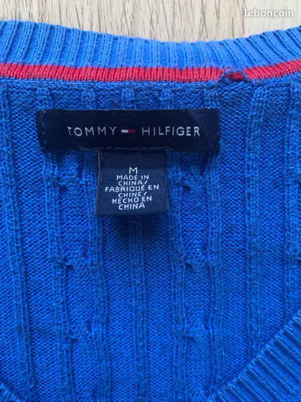 Pull Tommy Hilfiger - Bleu Électrique - Taille M (image 3)