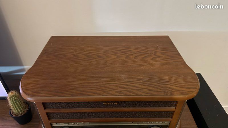 Auna Platine Vinyle Tourne-disques Audio 33 Tours, Lecteur CD +USB Avec Haut-parleur, Vintage, 3 Vitesses (image 5)