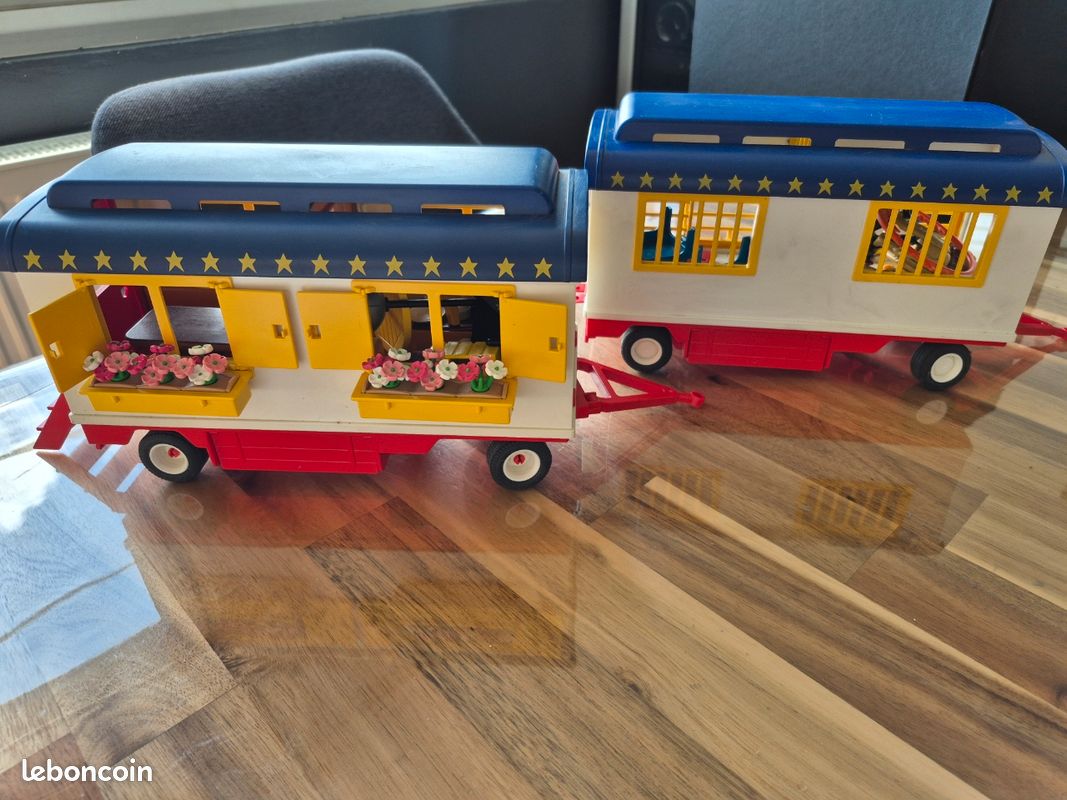 Roulotte De Cirque Playmobil 3728 – Vintage 90s – Excellent état – Officielle