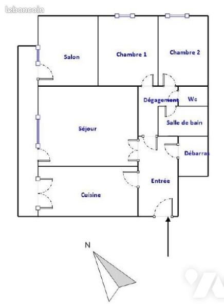 Appartement 3 pièces 80 m² · à Nantes · 80 m² · 194 000 €