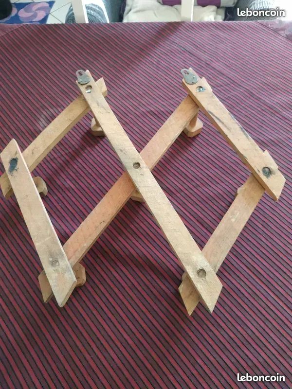 Porte-manteau mural extensible en bois Vintage (image 5)