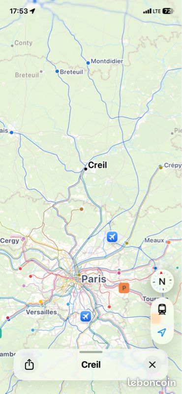 Appartement 1 pièce 15 m² · à Creil · 15 m² · 400 €/mois