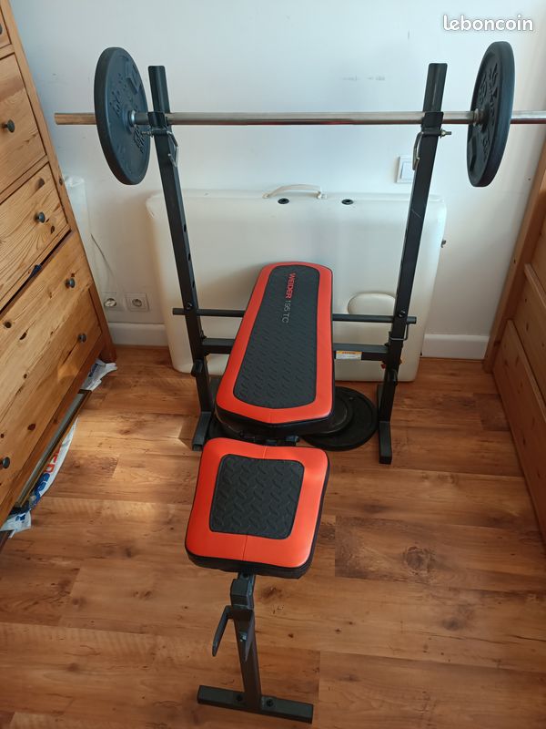 Weider Gym Weider Pro 265 Weight Bench With Lat Pulldown Weider