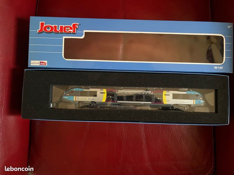 Ancien Autorail Jouef XBD 4670 + Remorque XRAB 8556 – Édition Personnalisée Nantes – Échelle HO 1:87 – Pièce De Collection