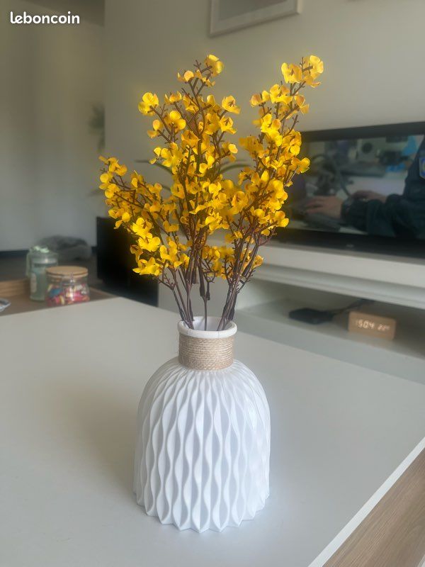 50 Fleurs Cerisier Artificielles Orange - Soie 0,98" - DIY Déco Porte
