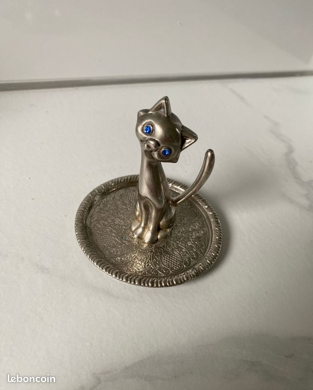 Porte-bague Cat God En Alliage De Zinc Robuste De Style Rétro