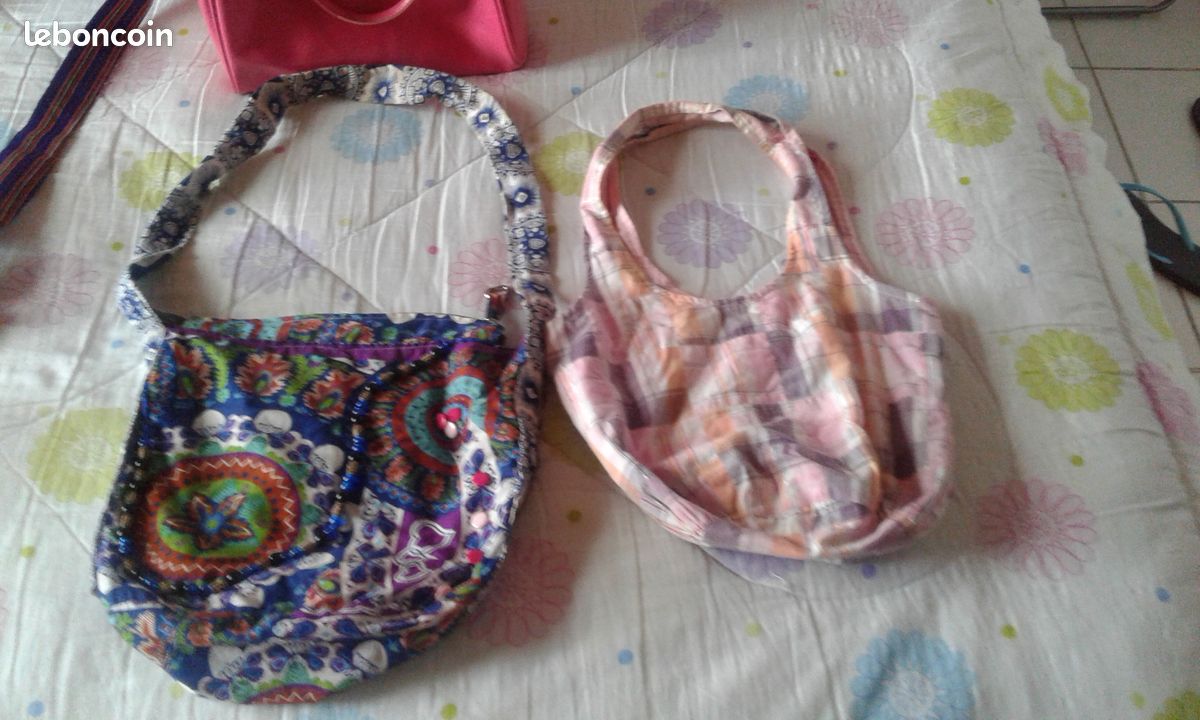 Lot de 4 sacs à main bandouliére tissu (image 3)