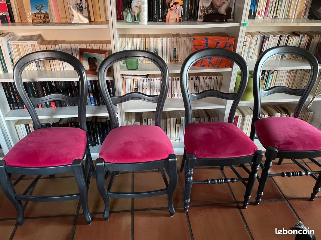 Vends chaises en bois et tissu (image 5)