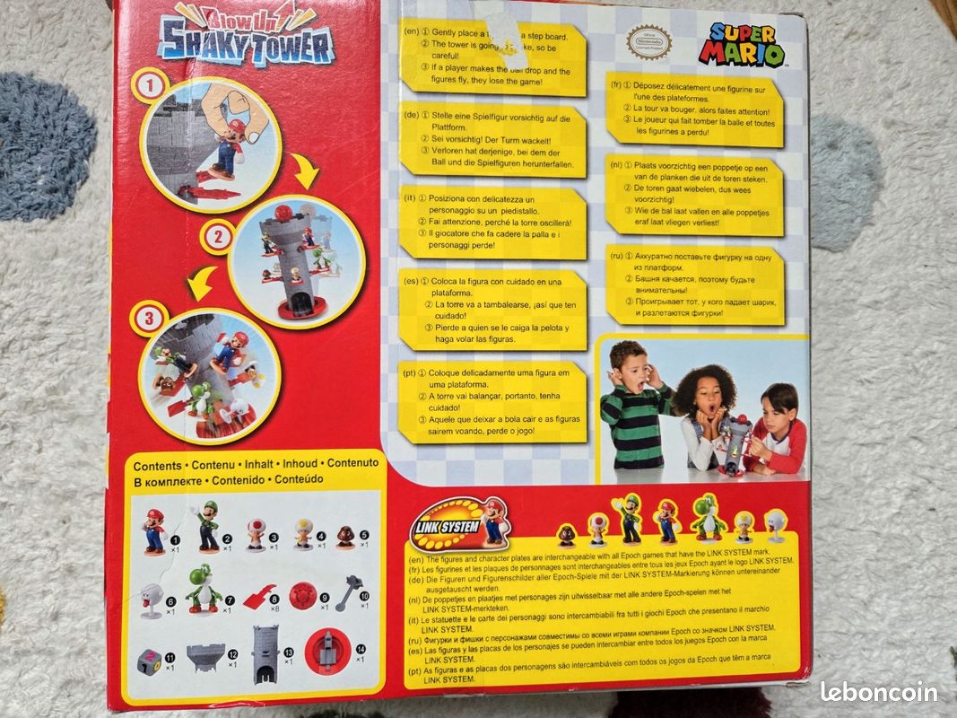 Jeu d'équilibre Super Mario Blow Up ! Tour tremblante Jeu d'équilibre Super Mario Blow Up ! Tour tremblante
